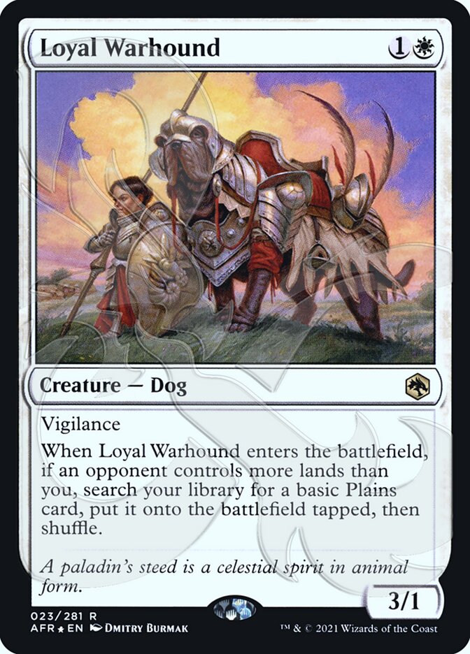 Loyal Warhound (Ampersand Promo) [Dungeons &amp; Dragons: Adventures in the Forgotten Realms Promos] 