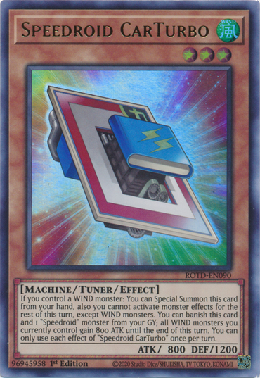 Speedroid CarTurbo [ROTD-EN090] Ultra Rare 