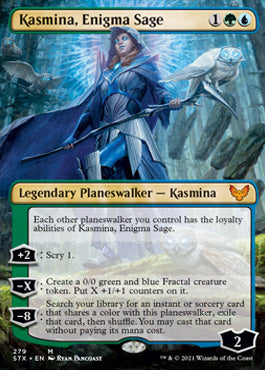 Kasmina, Enigma Sage (Borderless) [Strixhaven: School of Mages] 