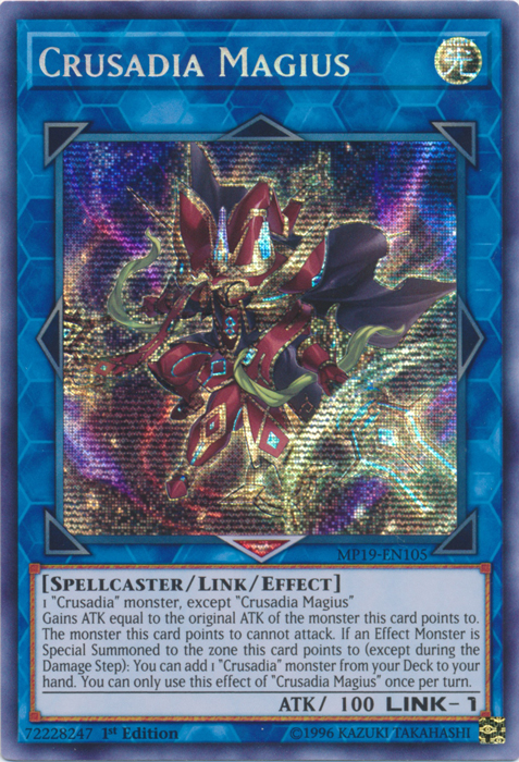 Crusady Magius [MP19-EN105] Prismatic Secret Rare 