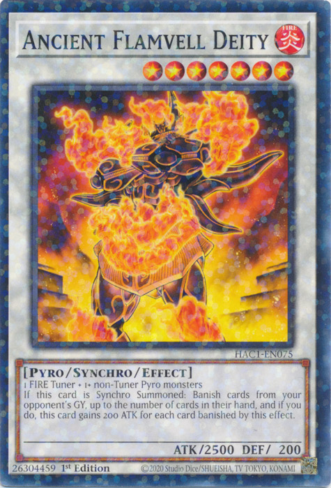 Ancient Flamvell Deity (Duel Terminal) [HAC1-EN075] Parallel Rare 
