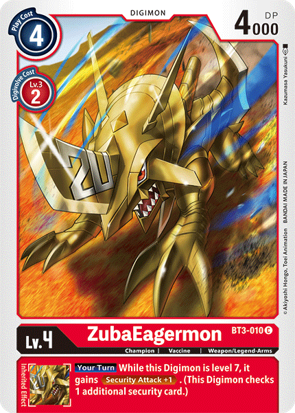 ZubaEagermon [BT3-010] [Release Special Booster Ver.1.5] 