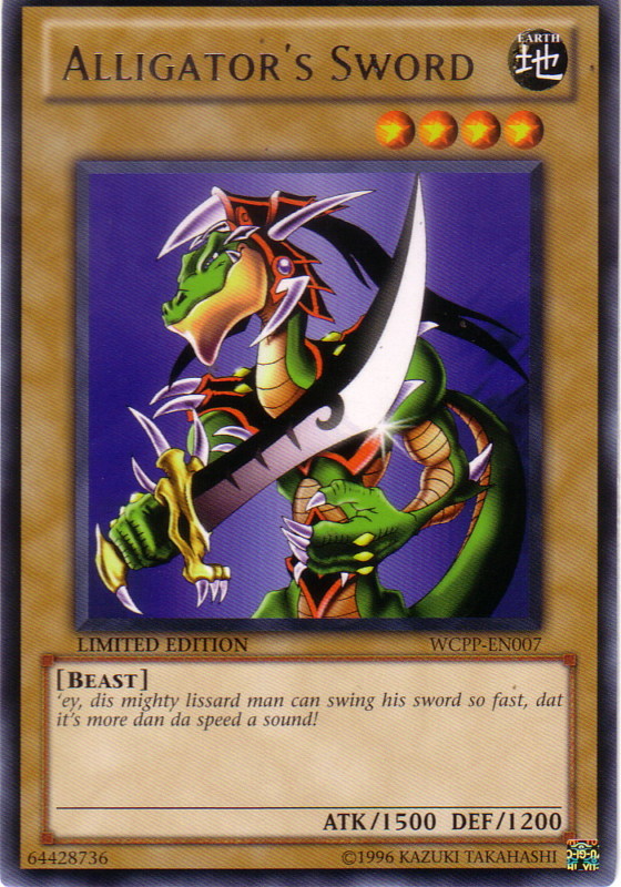 Alligator's Sword [WCPP-EN007] Rare 