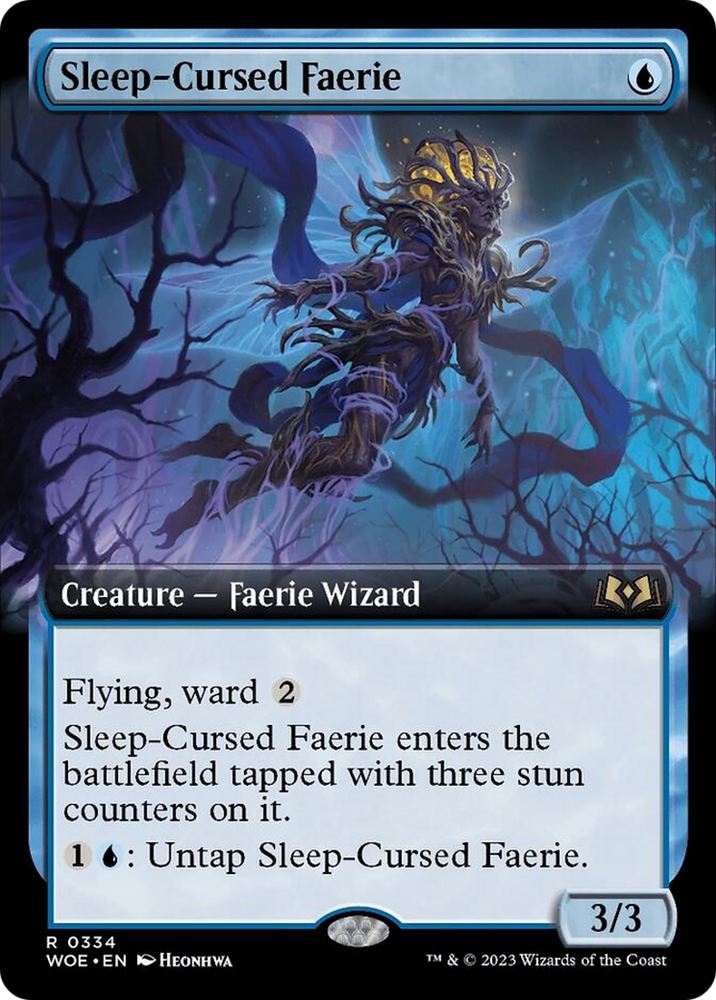 Sleep-Cursed Faerie (Extended Art) [Wilds of Eldraine] 