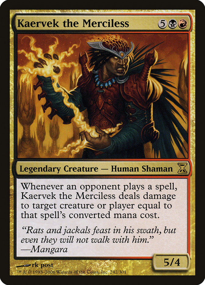 Kaervek the Merciless [Time Spiral] 