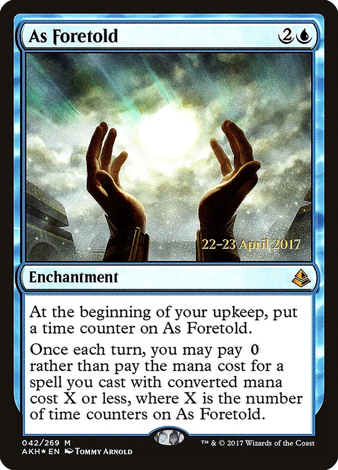 As Foretold [Amonkhet Prerelease Promos] 