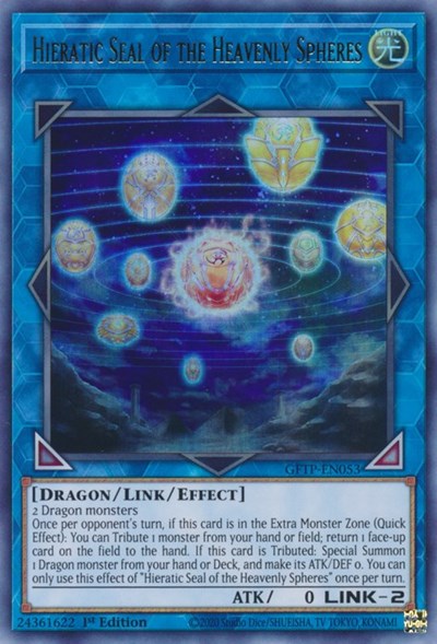 Hieratic Seal of the Heavenly Spheres [GFTP-EN053] Ultra Rare 