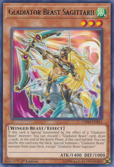 Gladiator Beast Sagittarii [CHIM-EN011] Rare 