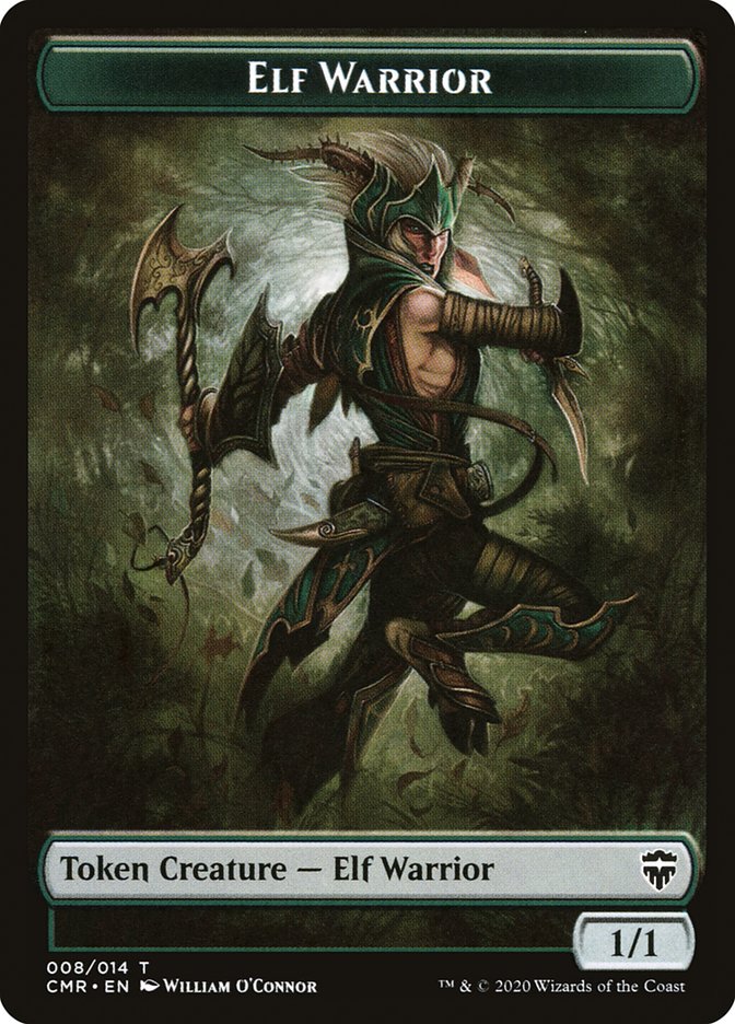 Elf Warrior Token [Commander Legends Tokens] 