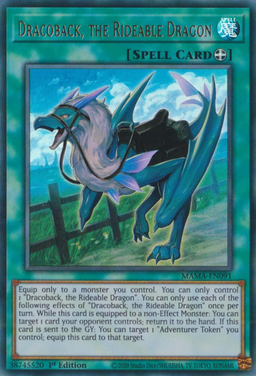 Dracoback, the Rideable Dragon [MAMA-EN091] Ultra Rare 