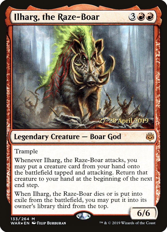 Ilharg, the Raze-Boar [War of the Spark Prerelease Promos] 