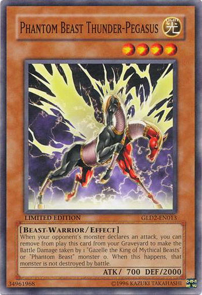 Phantom Beast Thunder-Pegasus [GLD2-EN013] Common 
