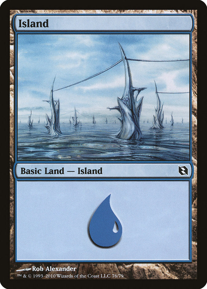 Island (76) [Duel Decks: Elspeth vs. Tezzeret] 