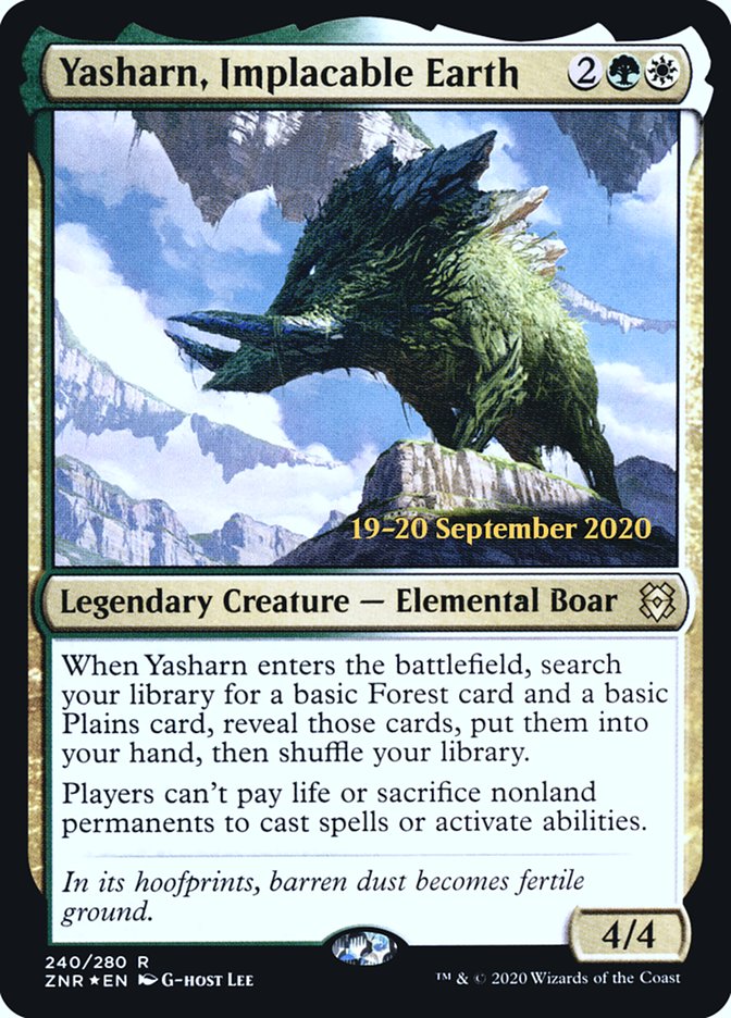 Yasharn, Implacable Earth [Zendikar Rising Prerelease Promos] 