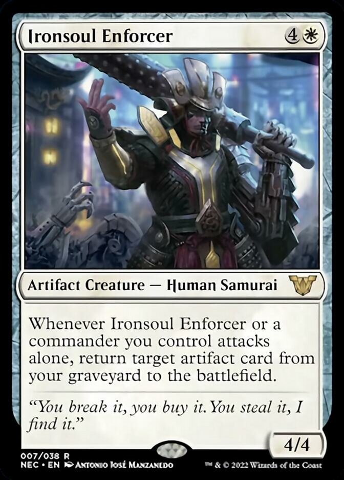 Ironsoul Enforcer [Kamigawa: Neon Dynasty Commander] 