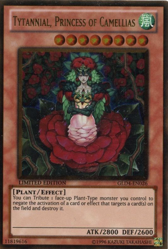 Tytannial, Princess of Camellias [GLD4-EN026] Gold Rare 