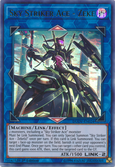 Sky Striker Ace - Zeke [DUOV-EN024] Ultra Rare 