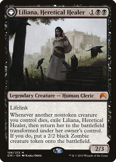 Liliana, Heretical Healer // Liliana, Defiant Necromancer [Magic Origins] 