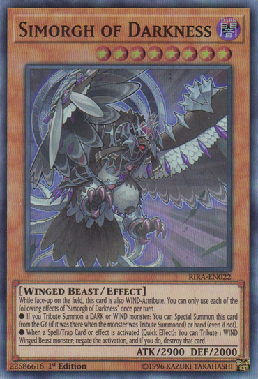 Simorgh of Darkness [RIRA-EN022] Super Rare 
