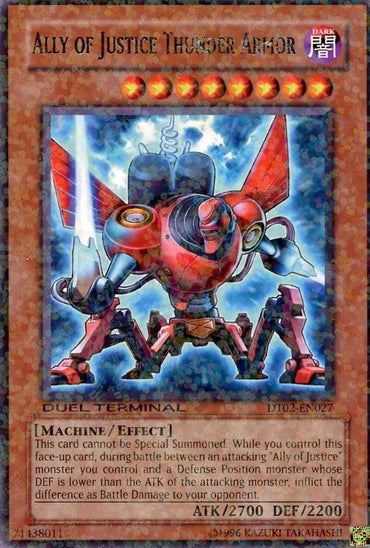 Ally of Justice Thunder Armor [DT02-EN027] Rare 