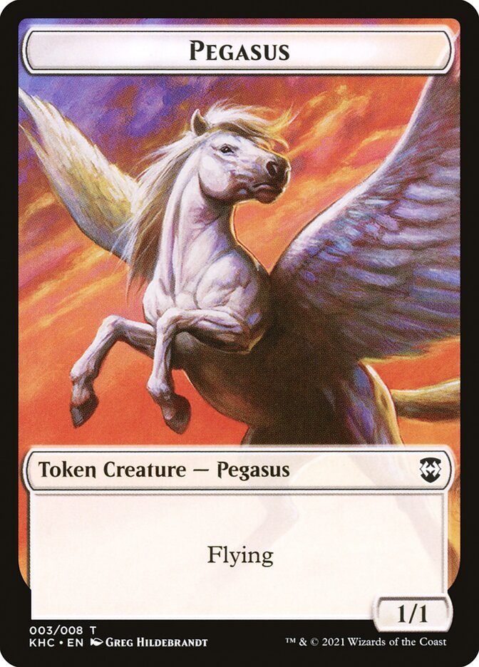 Kithkin Soldier // Pegasus Double-Sided Token [Kaldheim Commander Tokens] 