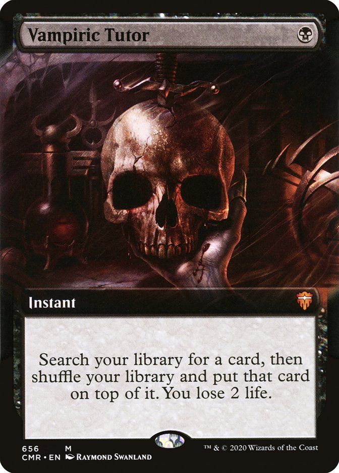 Vampiric Tutor (Extended Art) [Commander Legends]