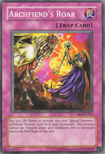 Archfiend's Roar [DR1-EN261] Common 