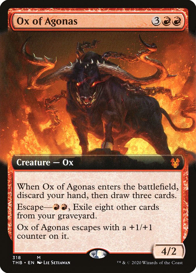 Ox of Agonas (Extended Art) [Theros Beyond Death] 