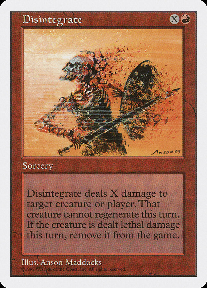 Disintegrate [Fifth Edition] 