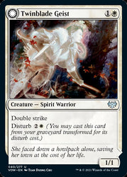 Twinblade Geist // Twinblade Invocation [Innistrad: Crimson Vow] 