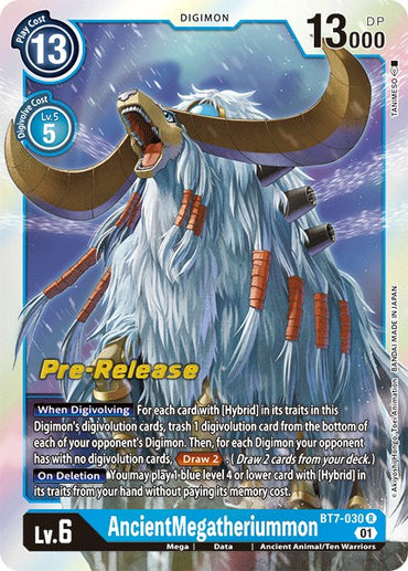 AncientMegatheriummon [BT7-030] [Next Adventure Pre-Release Cards] 