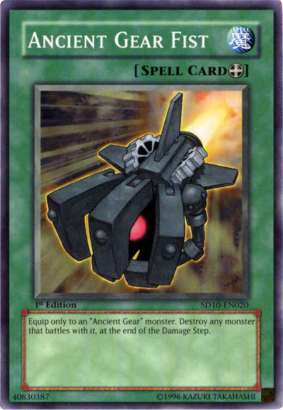 Ancient Gear Fist [SD10-EN020] Common 