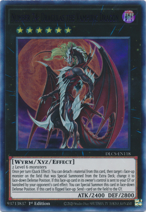 Number 24: Dragulas the Vampiric Dragon (Purple) [DLCS-EN118] Ultra Rare 