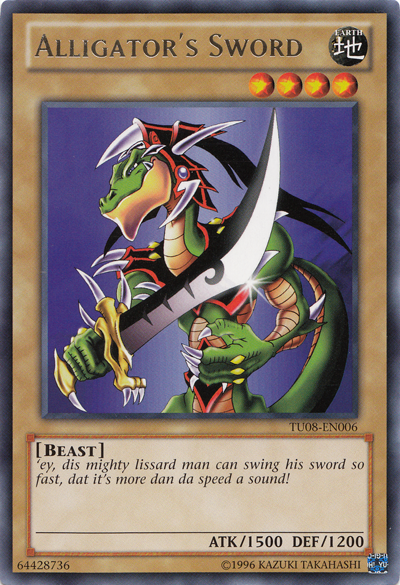 Alligator's Sword [TU08-EN006] Rare 