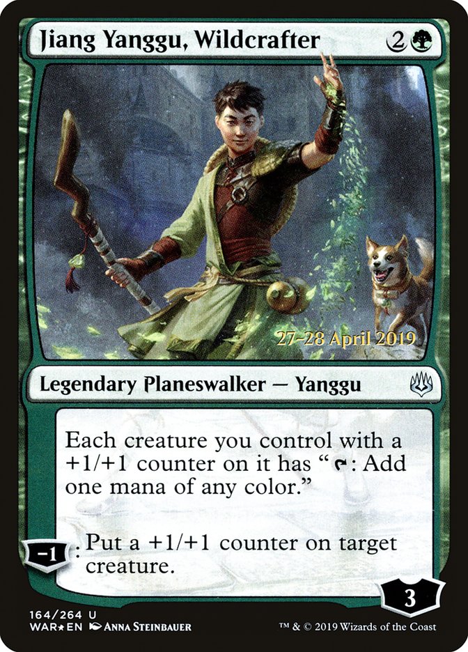 Jiang Yanggu, Wildcrafter [War of the Spark Prerelease Promos] 