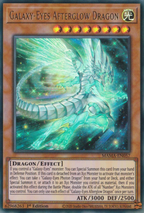 Galaxy-Eyes Afterglow Dragon [MAMA-EN057] Ultra Rare 