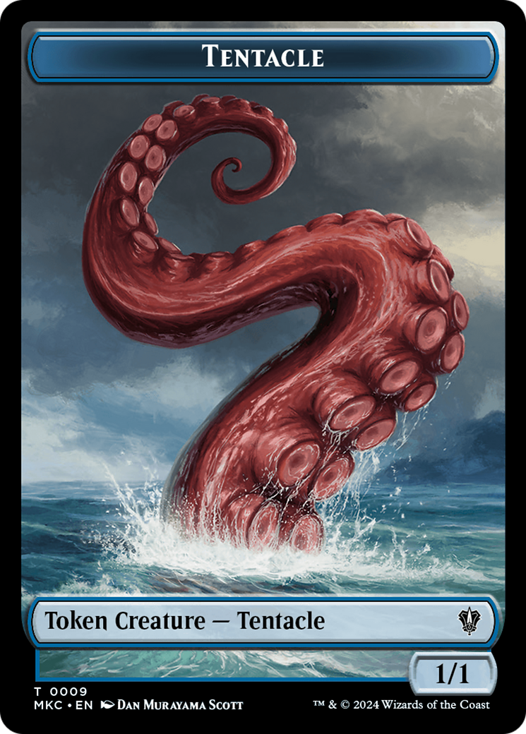 Tentacle // Koma's Coil Double-Sided Token [Murders at Karlov Manor Commander Tokens] 