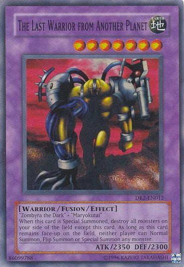The Last Warrior from Another Planet [DB2-EN012] Super Rare 