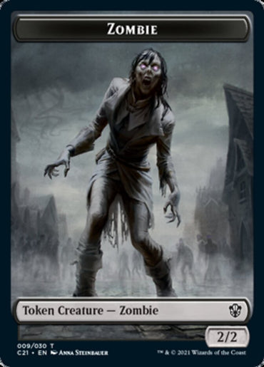 Zombie // Spirit Double-Sided Token [Commander 2021 Tokens] 