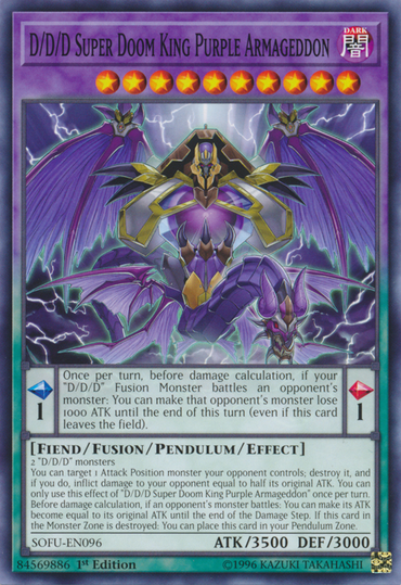 D/D/D Super Doom King Purple Armageddon [SOFU-EN096] Common 