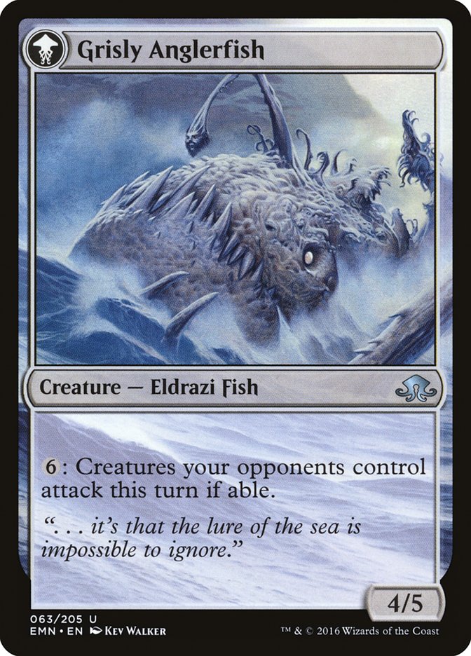 Grizzled Angler // Grisly Anglerfish [Eldritch Moon] 