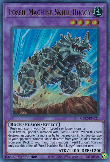 Fossil Machine Skull Buggy [GFP2-EN021] Ultra Rare 