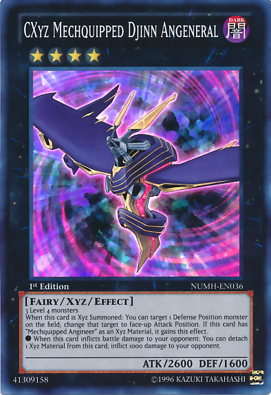 CXyz Mechquipped Djinn Angeneral [NUMH-EN036] Super Rare 