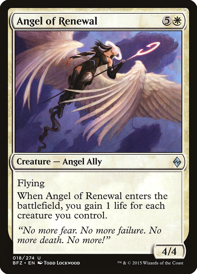 Angel of Renewal [Battle for Zendikar] 