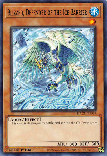 Blizzed, Defender of the Ice Barrier [HAC1-EN029] Common 