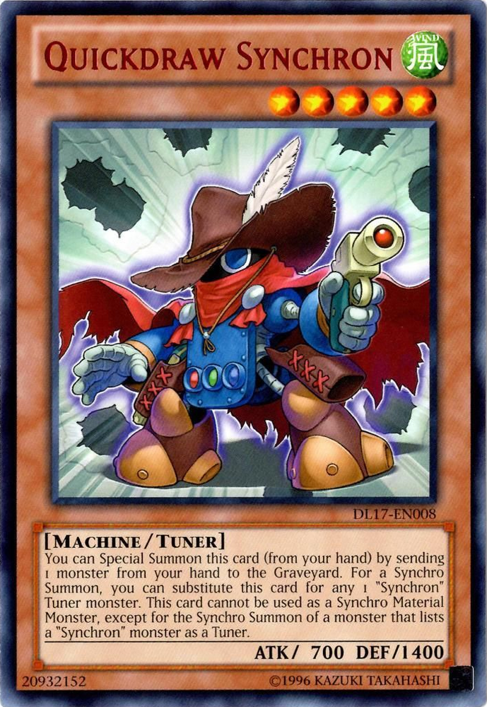 Quickdraw Synchron (Red) [DL17-EN008] Rare 