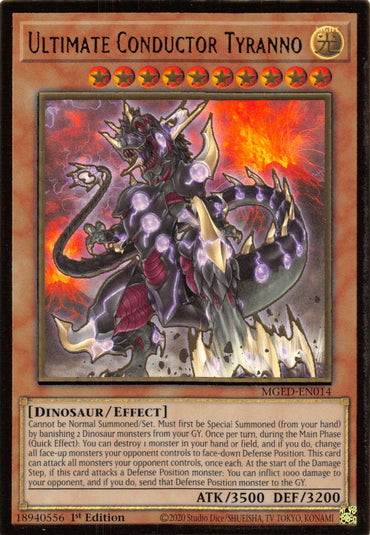 Ultimate Driver Tyranno [MGED-EN014] Gold Rare 