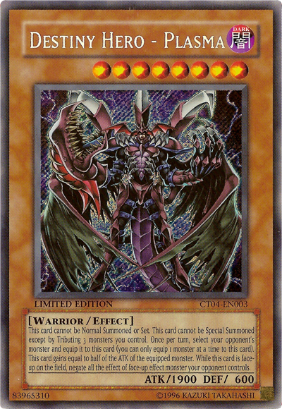 Destiny Hero - Plasma [CT04-EN003] Secret Rare 