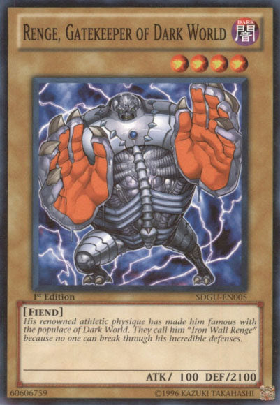Renge, Gatekeeper of Dark World [SDGU-EN005] Common 