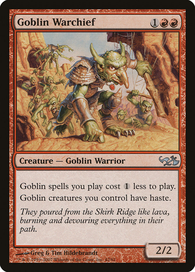 Goblin Warchief [Duel Decks: Elves vs. Goblins] 